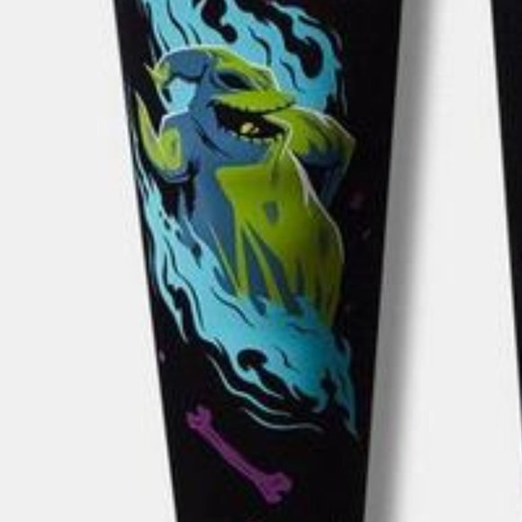 ❤️NWT VINTAGE TORRID LEGGING NIGHTMARE BEFORE CHRISTMAS OOGIE BOOGIE HALLOWEEN - Picture 2 of 15